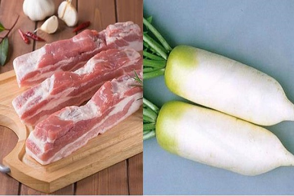 Thịt heo kho củ cải trắng