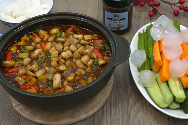 Thịt kho mắm ruốc