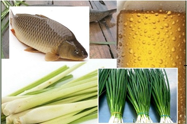 Cá chép hấp bia