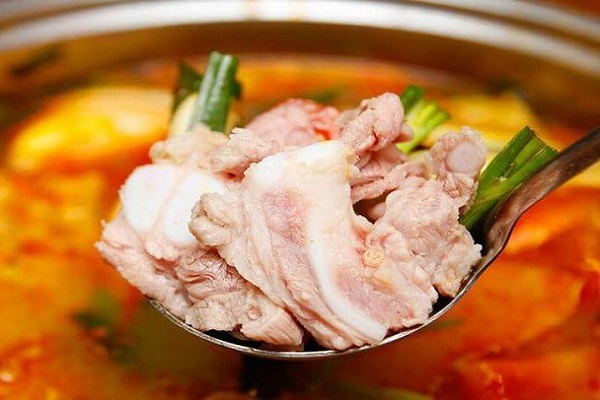 Lẩu sườn sụn - Sườn sụn om sấu