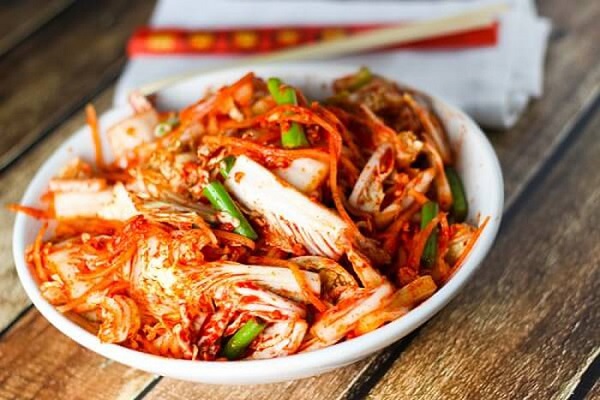 canh kim chi đậu phụ