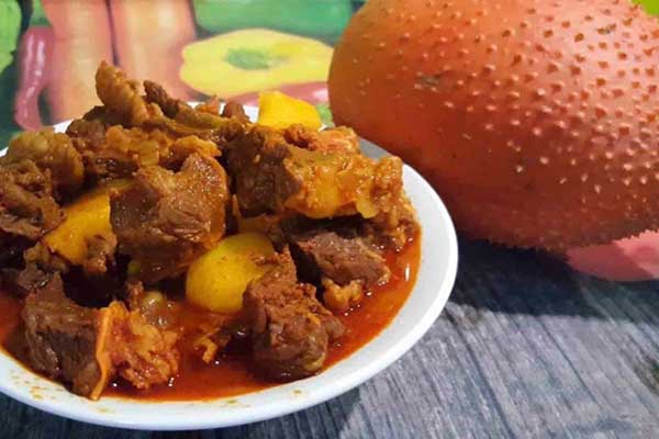 bò xốt vang với gấc